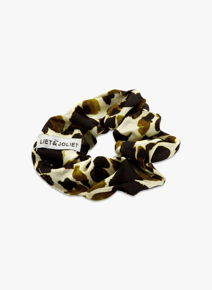 Scrunchie satin Hazel groen
