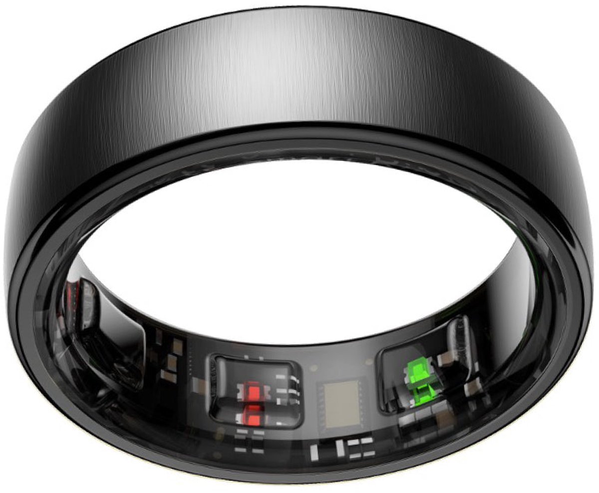 NOLATR Smart Ring NEX – Slimme Ring met Stappenteller, Slaaptracker & Hartslagmeter – Zonder Abonnement – Zwart – Maat 8