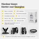 GearGlow: regen- en waterdicht, USB-C oplaadbaar, hoofdband inclusief, 4 standen, 2-in-1, 28 gram, 200 lumen. Geschikt voor alle sporten.