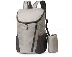 Ultralichte opvouwbare kleine rugzak - lichtgewicht wandelrugzak - unisex outdoorrugzak - waterdichte wandelrugzak - geschikt voor kamperen - wandelen - reizen - sport - bergbeklimmen - fietsen -42*28*20cm-Lichtgrijs