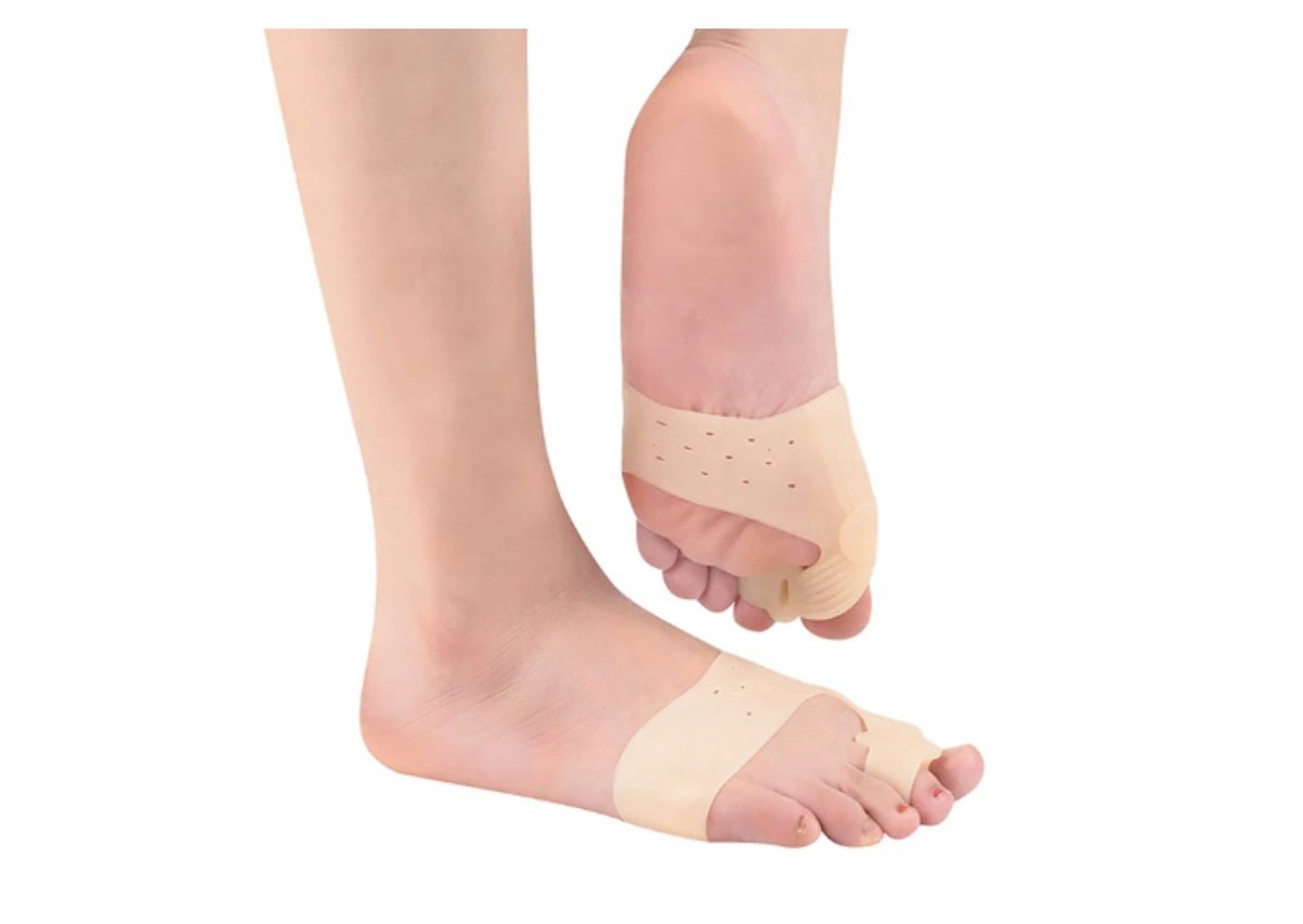 Siliconen Hallux Corrector met Wig voor Comfort en Verlichting