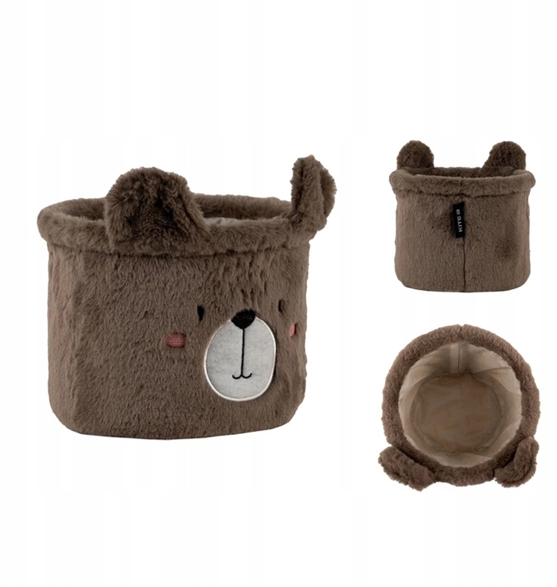 Bruine Pluche Opbergmand Beer - Kleine Kinderkamer Organizer