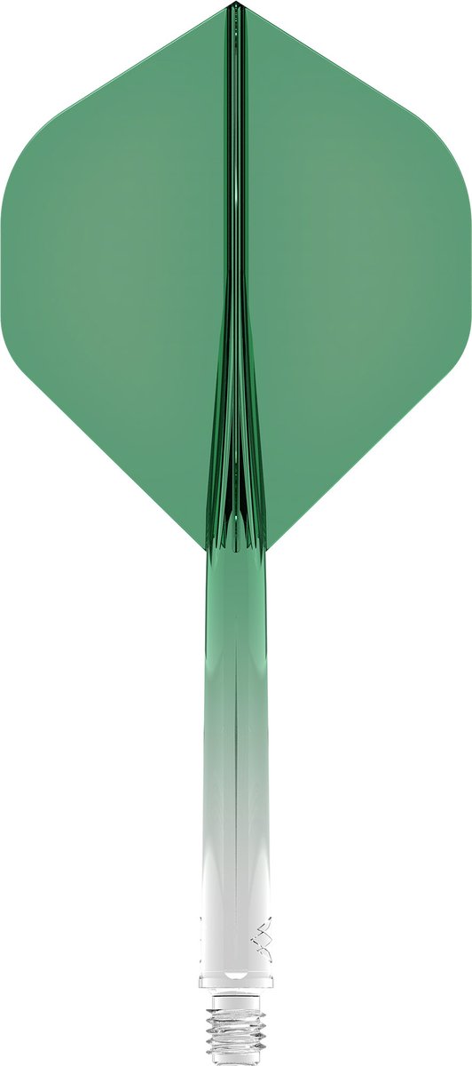Mission Force 90 Gradient Transparent Green NO2 - Dart Flights van Mission — afbeelding 3
