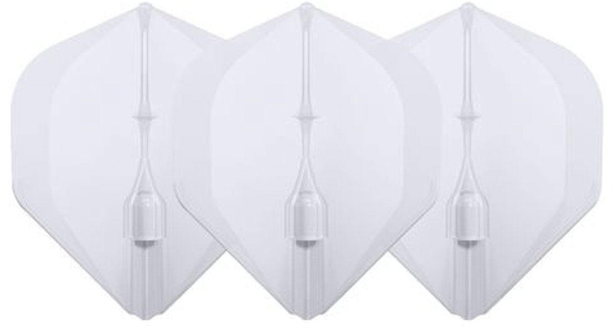 L-Style Champagne Flight EZ L1 Standard Clear White - Dart Flights