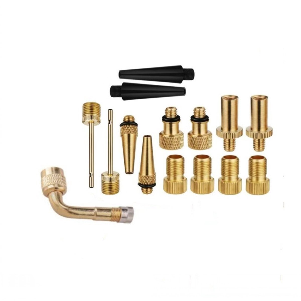 Fietspompventieladapter/set van 15 stuks