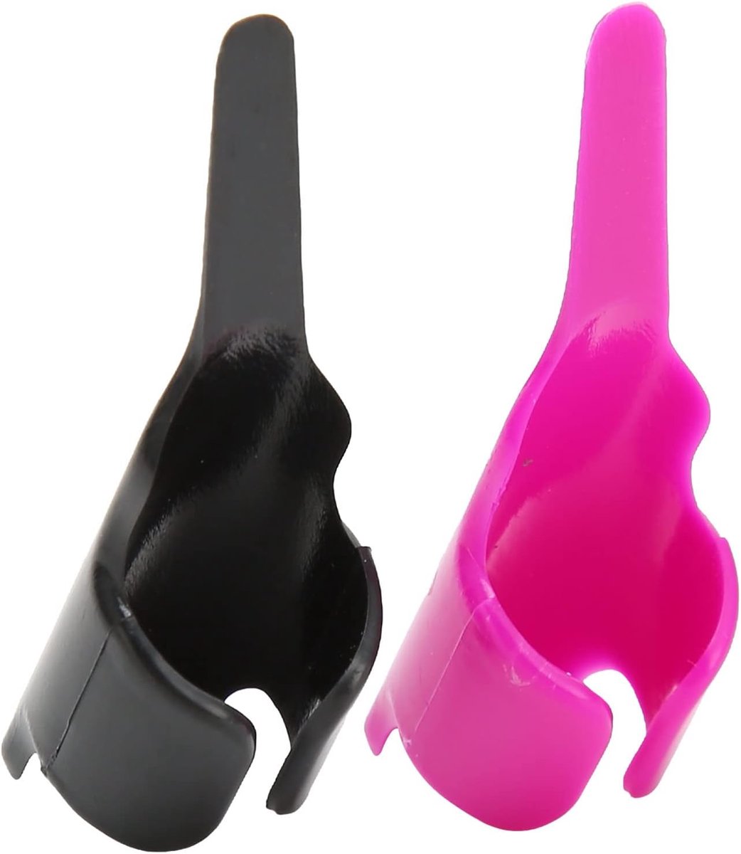 6Pcs Verstelbare Naaivingerduwer - Veilig Accuraat Vingercontroller - 2 Kleuren Plastic Naaigereedschap voor Alle Strijkstations