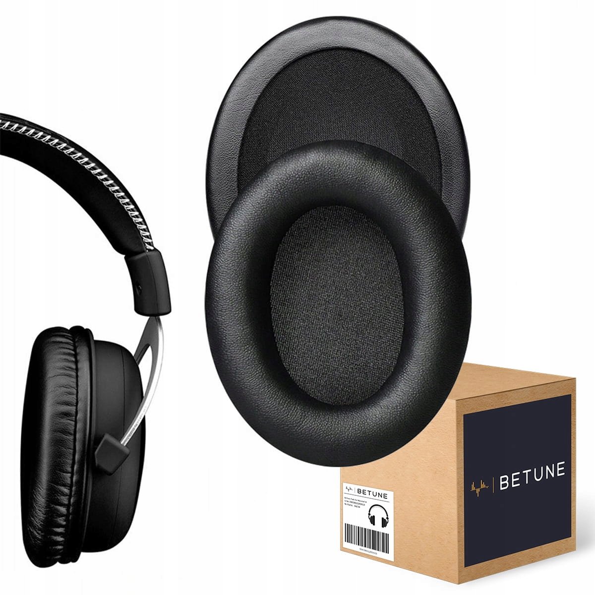 BETUNE Oorkussens voor HyperX Cloud Alpha/Core - Zwart