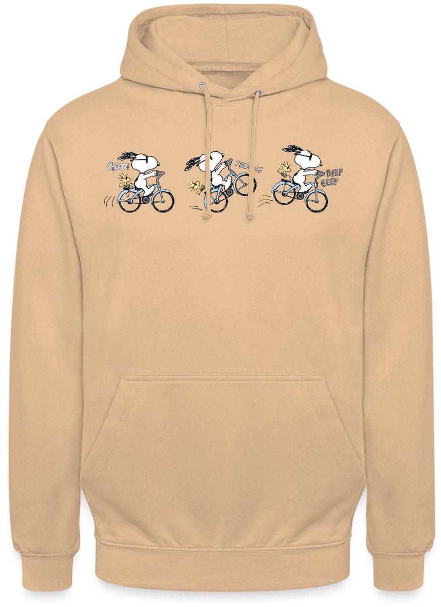 Peanuts Snoopy Fiets Hoodie Unisex