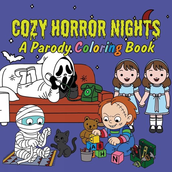 Cozy Horror Nights: A Parody Coloring Book - cover