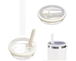 2 x Beker deksel - Waterflessen - Geschikt voor Stanley cup - met 2 rietje - 30OZ