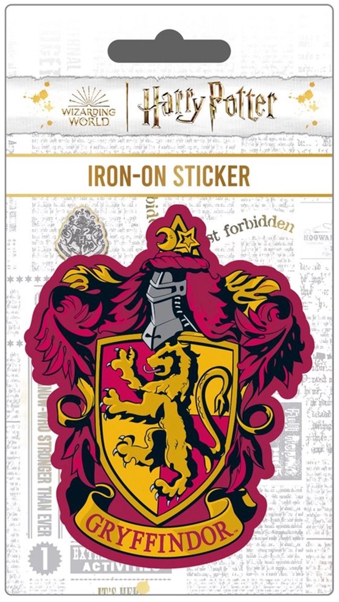 Harry Potter Colourful Crest Gryffindor - Patch - Strijkembleem