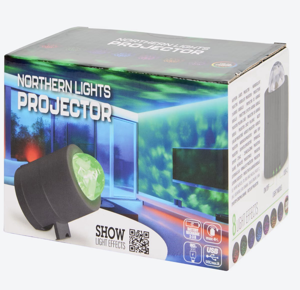 Noorderlicht projector | 8 Light Effects | Color Changing