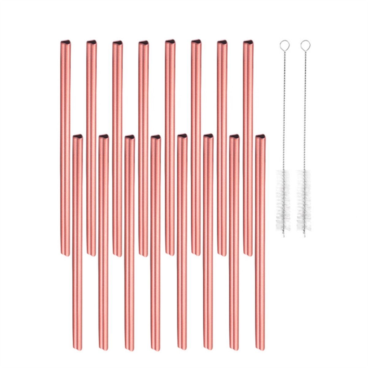Home & Marker - Herbruikbaar Rietje - Hart Vorm - Roze Duurzaam Rietje - Romantisch - HEARTSTRAW