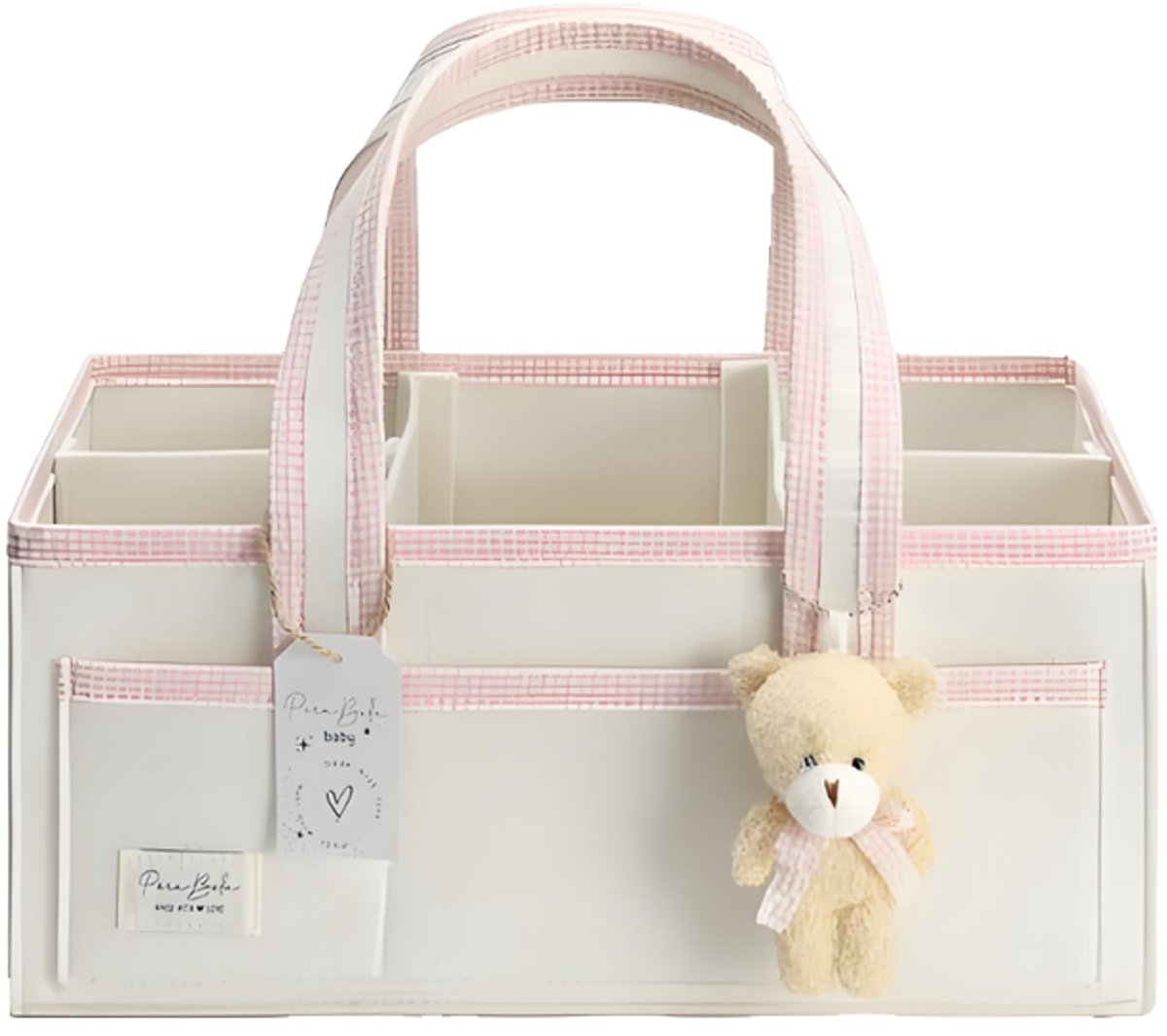 Luiertas - Handtas - Opbergtas - Handtas met grote capaciteit - Vilt - Roze - 41*25*18cm
