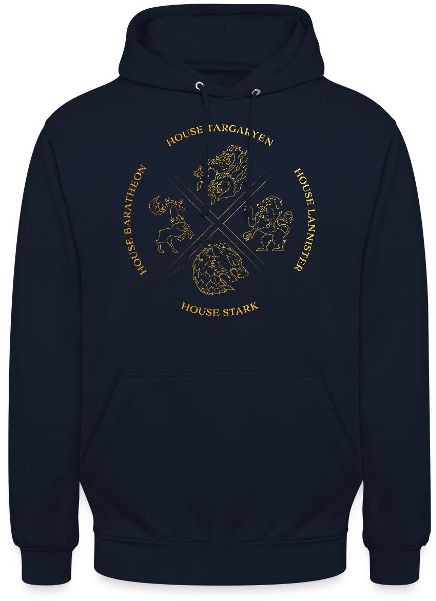 Game Of Thrones Houses Targaryen Lannister Stark Hoodie Unisex