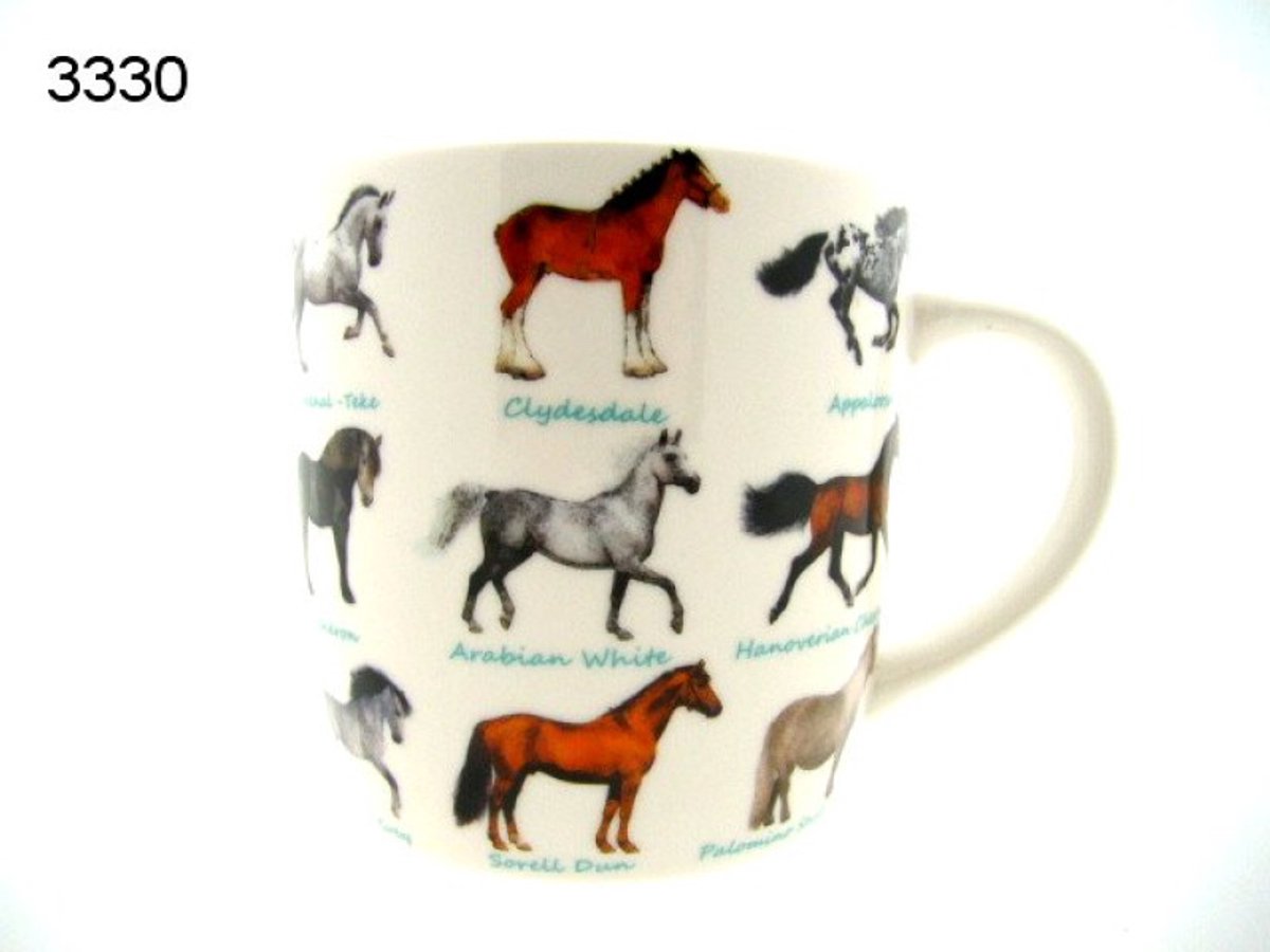 Lesser & Pavey Mok paarden - 300 ml - Leonardo Collection - porselein
