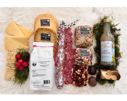 De Lange Hoeve Luxe Streekpakket - Cadeaupakket met Boerenkaas & Streeksap - Borrelbox voor Thuis - Geschenkpakket