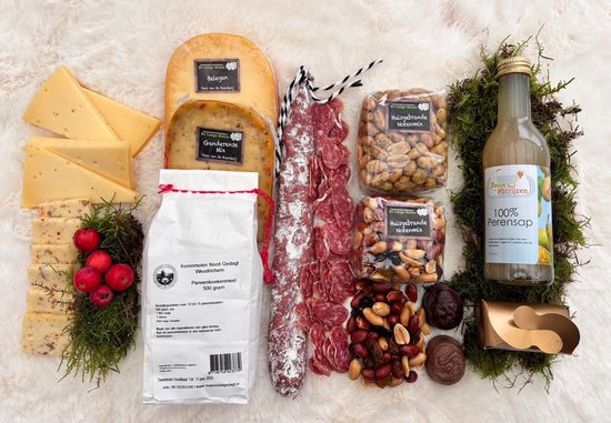 Borrelpakket Cadeau – Luxe Borrelbox voor Thuis | Ambachtelijk Geschenkpakket van De Lange Hoeve - Vaderdag