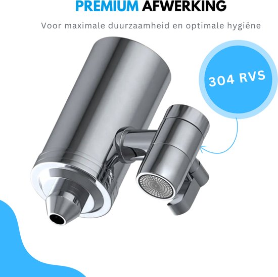 Filtre à eau pour robinet Truskore - Adoucisseur d'eau - Détartrant - Purificateur d'eau - Robinet - Filtre inclus