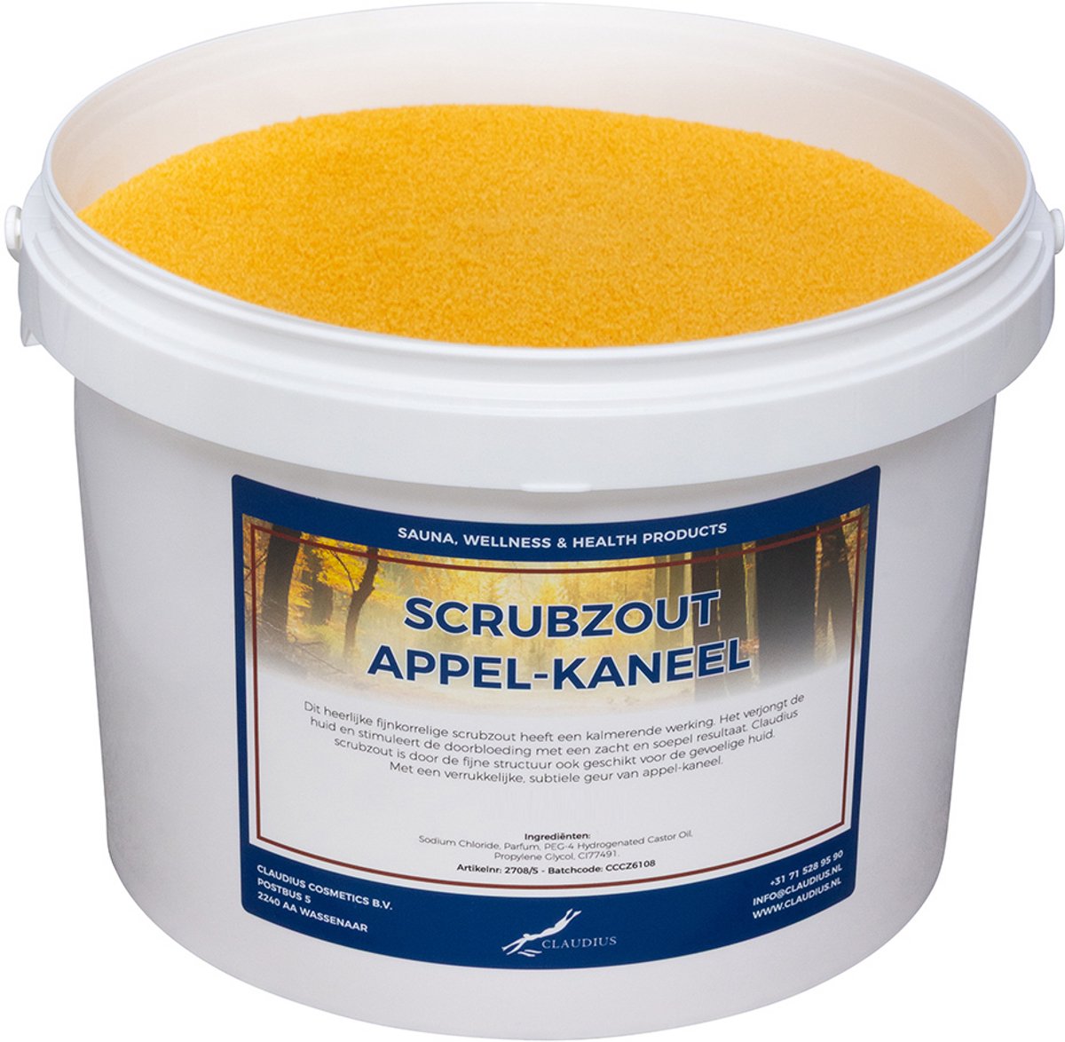 Scrubzout Appel-Kaneel - 10 KG - Hydraterende Lichaamsscrub