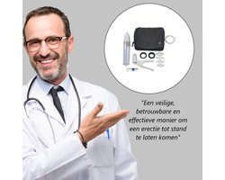 Vacurex Erectie Handpomp – Penis Pomp met Cilinder 20 cm – Met Drukringen & Glijmiddel
