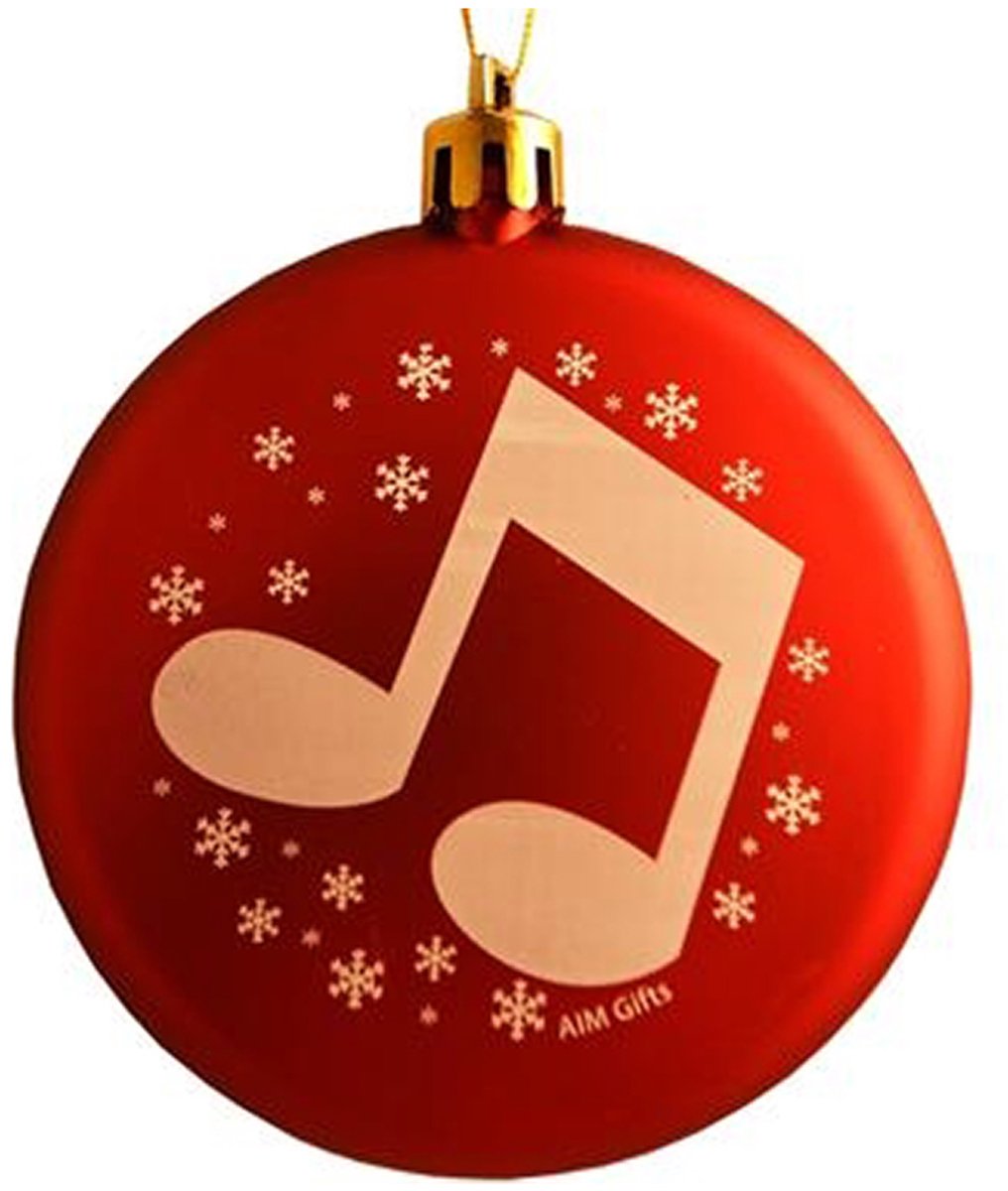 Music Gifts - Kerstversiering muzieknoten - Satijnen textuur - Verschillende kleuren