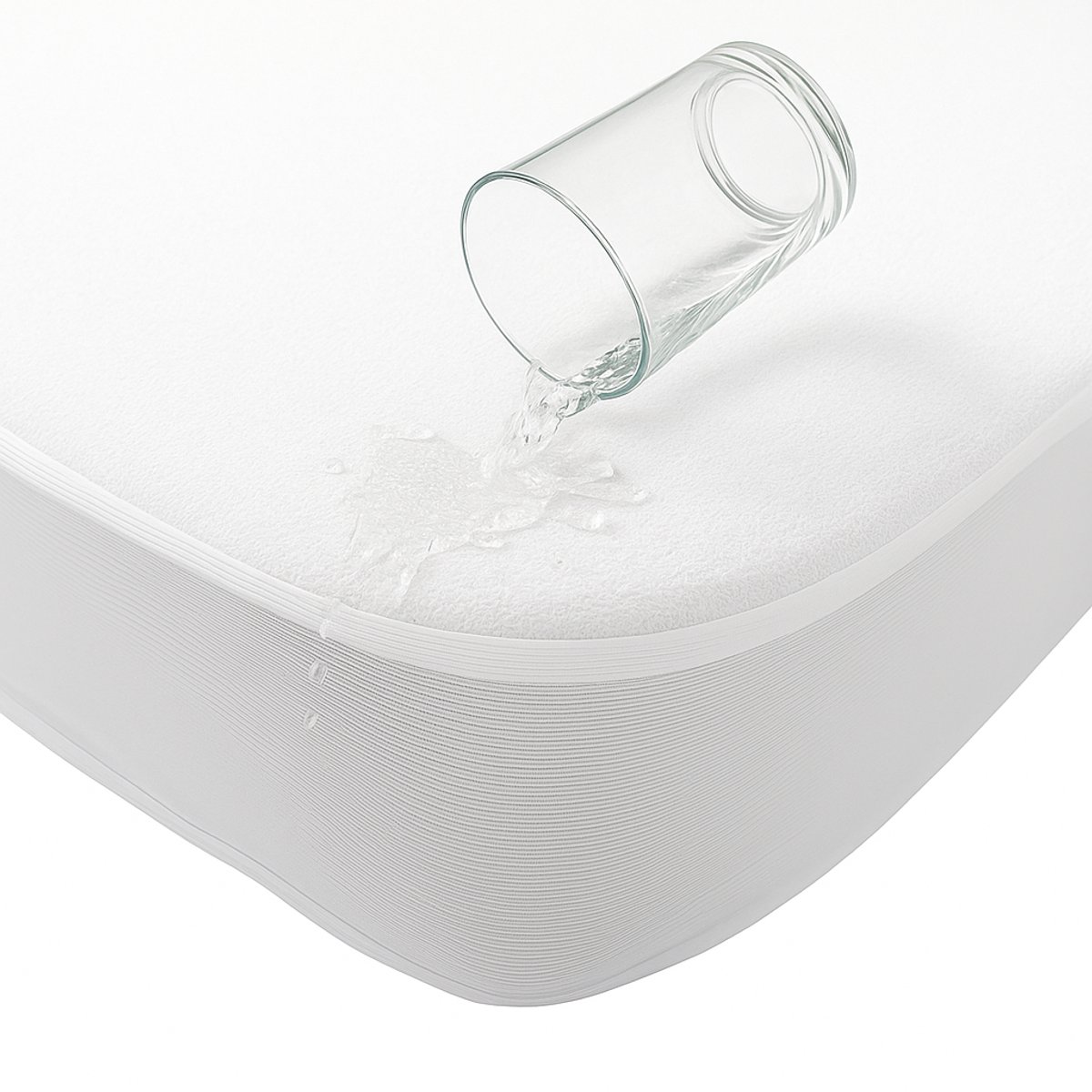 Waterdichte Matrasbeschermer 90x200 cm – Badstof, Comfortabel, Ademend, Wasbaar tot 90°C