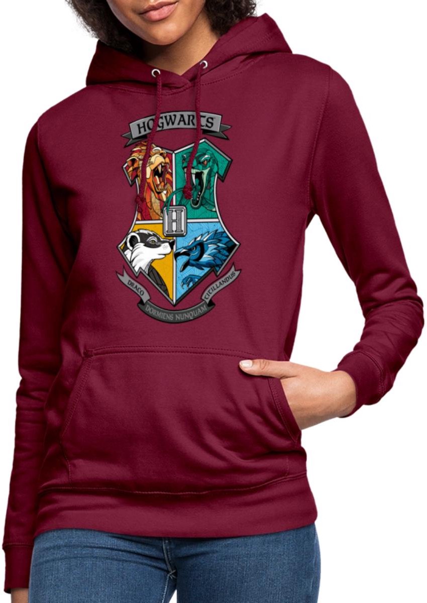 Harry Potter Hogwarts Logo Hoodie Dames