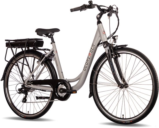 Degreaser dames ebike 45 cm 10.4 Ah 7sp zilver van Merkloos — afbeelding 2