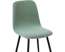 Stretch stoelhoes - afneembare en wasbare jacquard stoelhoes - geschikt voor restaurants, hotels, decoratie, bruiloften - Groen