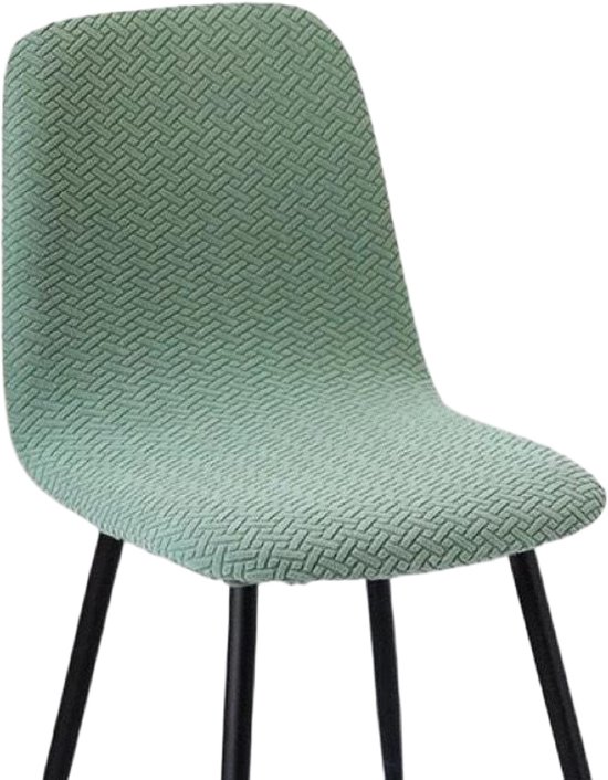 Stretch stoelhoes - afneembare en wasbare jacquard stoelhoes - geschikt voor restaurants, hotels, decoratie, bruiloften - Groen