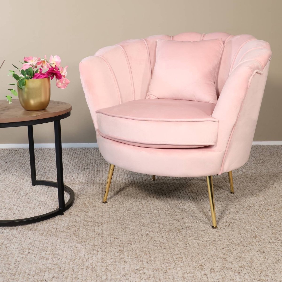 Fauteuil Fauteuil Belle Velvet Zitbank - afbeelding 5