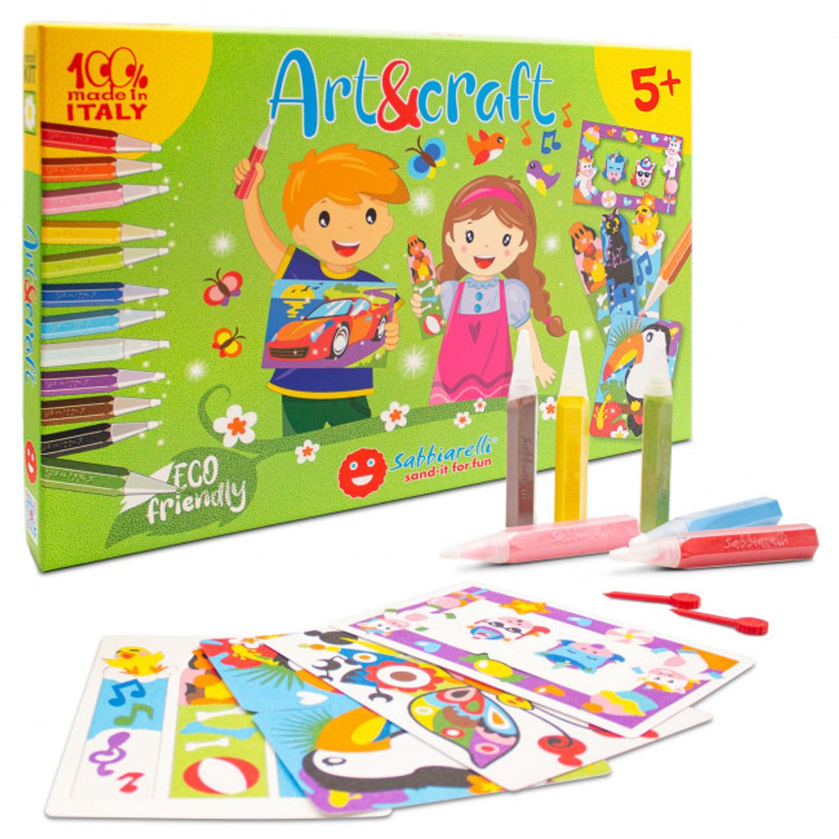 Sabbiarelli Zandschilderen Set Maxi Arts & Crafts creatief knutselpakket.
