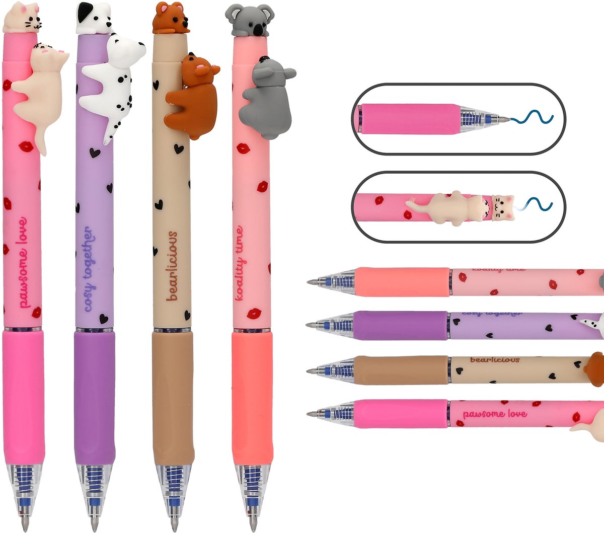 Depesche - PENfection uitgumbare gelpen "Click and Kiss" - 1 stuk