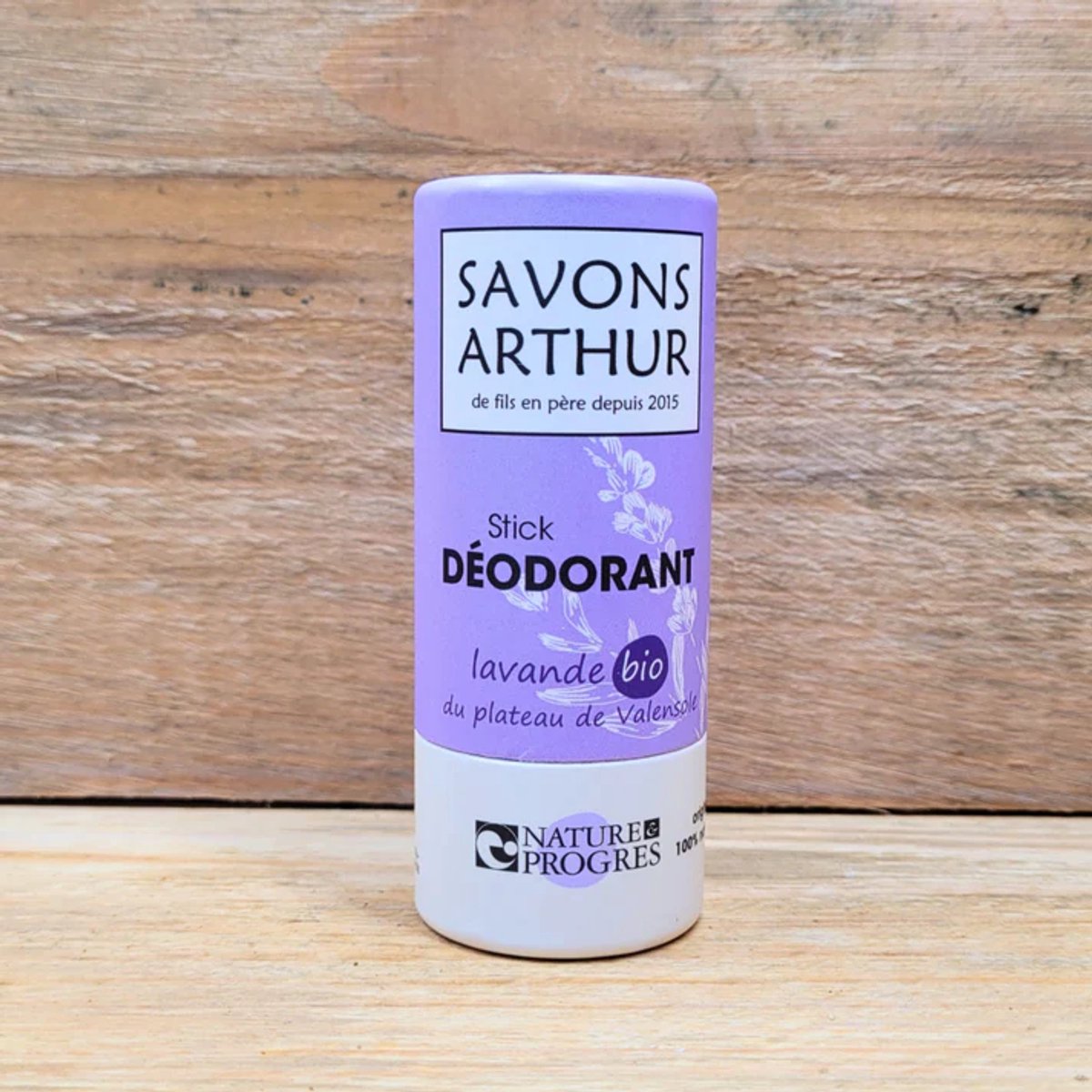 Biologische Vaste deodorant Lavendel - kokosolie en bijenwas - deo stick- handgemaakt in Frankrijk 60gr