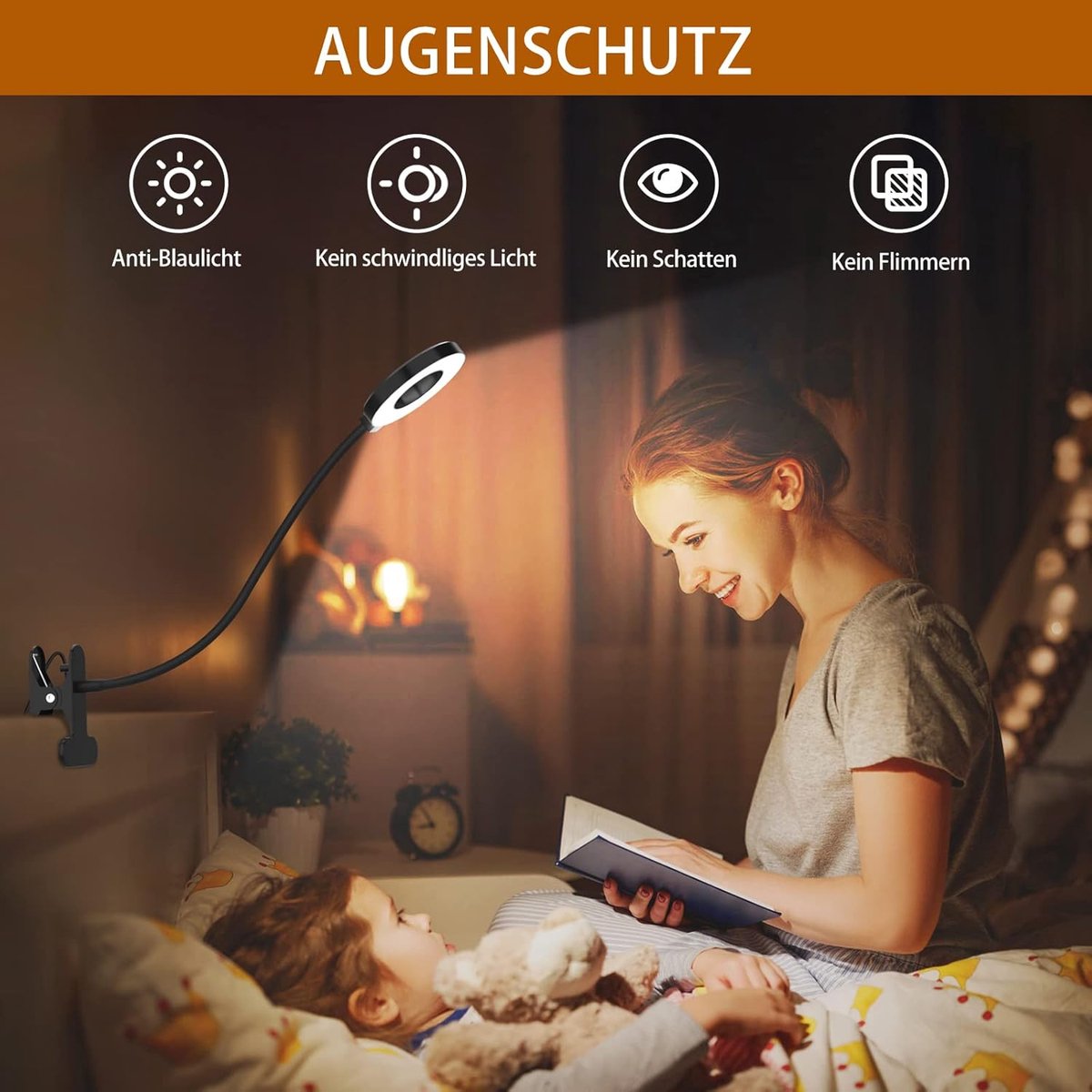 Kraftverdia Bureaulamp LED Dimbaar - LED leeslamp thumbnail 2