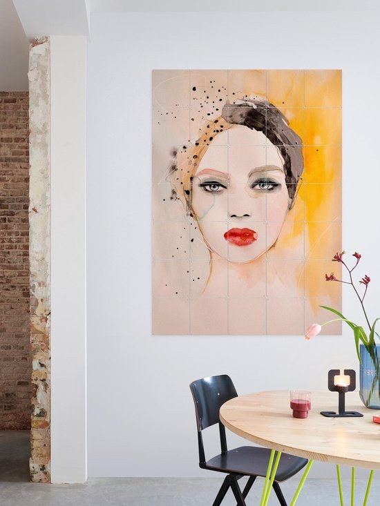 IXXI Sphere, Leigh Viner - 100 x 140 cm - Support de suspension gratuit - Grande décoration murale et posters - Aquarelle, Illustrations, Salon, Chambre, Mode