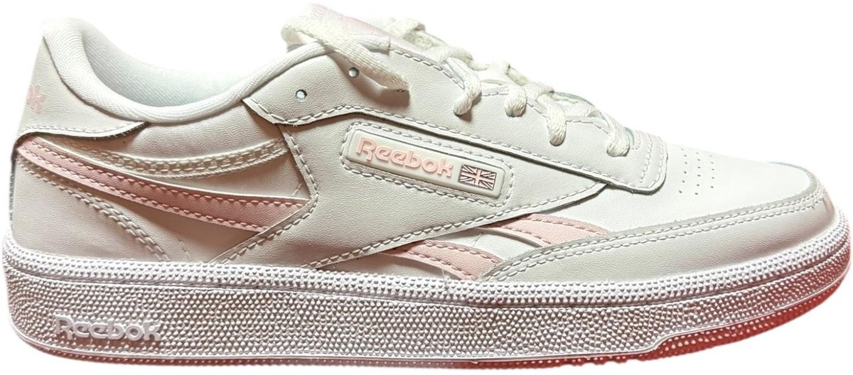 Reebok - Club C Revenge - Sneakers Dames - Wit/Roze - Maat 35