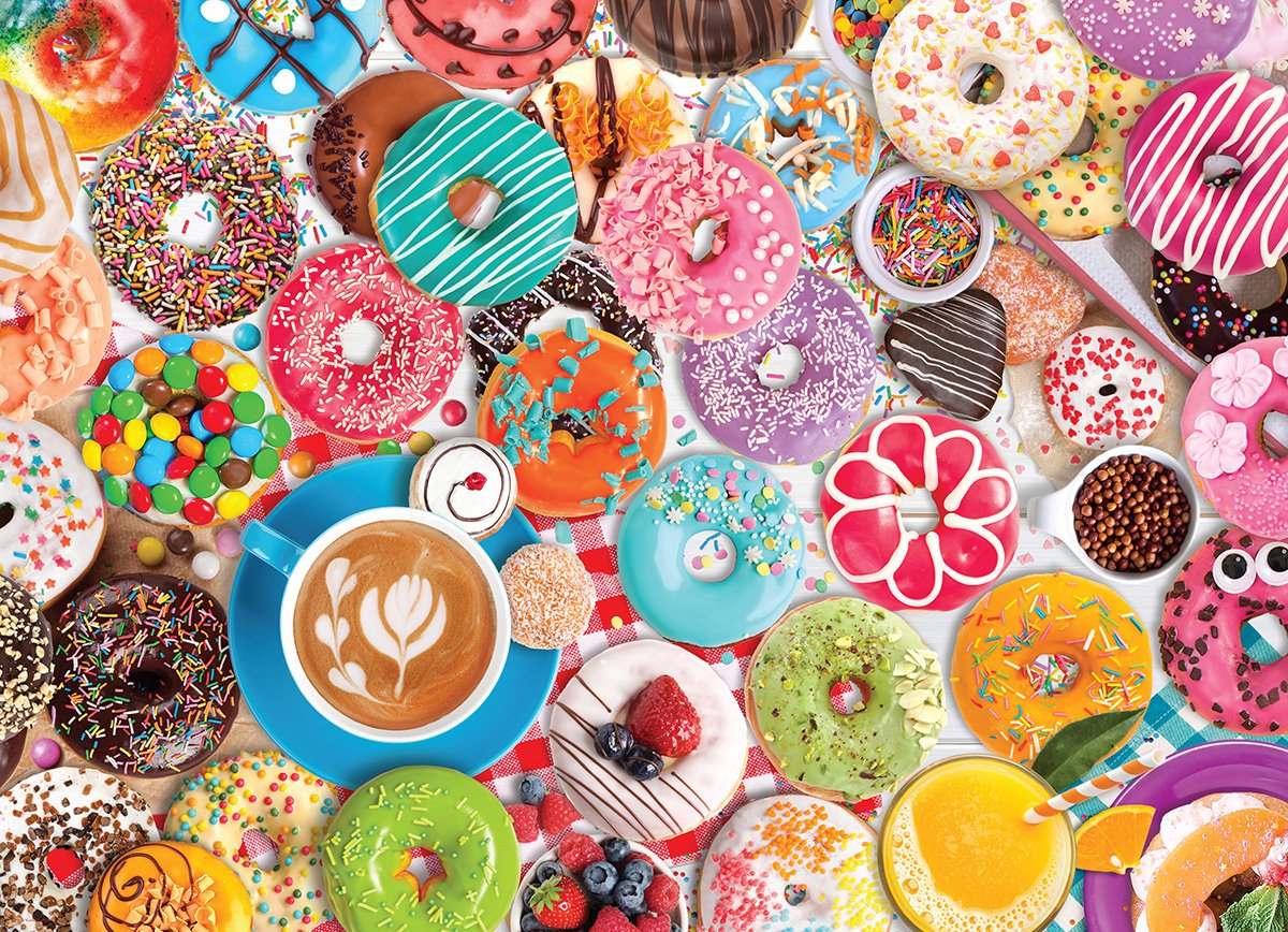 Donut Party Puzzel (1000 stukjes)