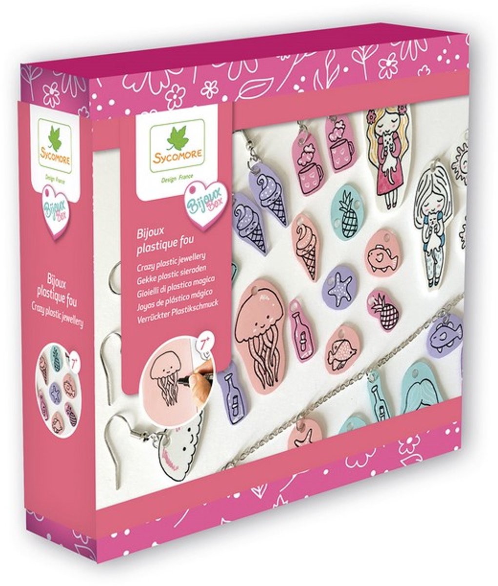 Sycomore sieraden knutselset plastic juwelen creatief speelgoed 7+.