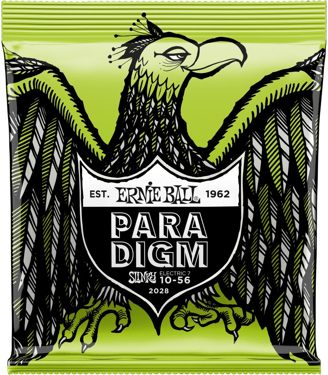 Ernie Ball 2028 Paradigm Regular Slinky 7-String 10-56 snarenset