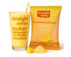 Straight away Maaltijdvervanger - Dieet Shake - Mango - 21 x 55 gram