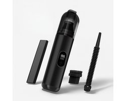 Handstofzuiger - Handstofzuiger draadloos - Mini stofzuiger -Draadloze stofzuiger - Kruimeldief - 3 opzetstukken - Dubbele zuig- en opblaasstand - 2600mAh accu - Geluidsarm ABS-behuizing - Thuis - Auto - Draagbaar - Oplaadbaar - Zwart