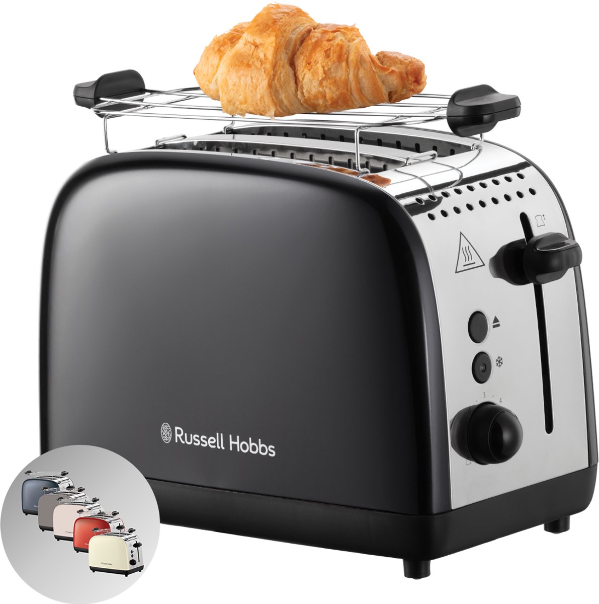 Russell Hobbs Colours Plus Broodrooster - Zwart - 26550-56