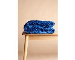 Novaline winterhoes - Blauw - Fleece / Minky - Weighted blanket - Verzwaringsdeken - Dekbed - Kinderen - Wasbaar - 100 x 150cm