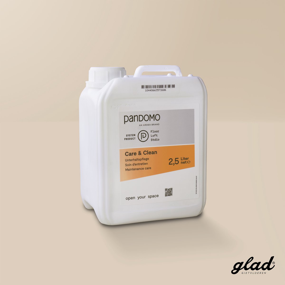 Pandomo Care & Clean - Betonvloer reiniger - Beschermende werking - cementgebonden gietvloer reiniger