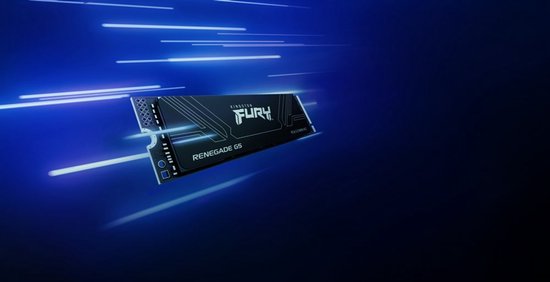 Kingston FURY RENEGADE G5 1TB - SSD - M.2 2280 - PCIe 5.0 - 1 TB - NVMe 2.0 - 3D TLC - zwart van Kingston — afbeelding 2