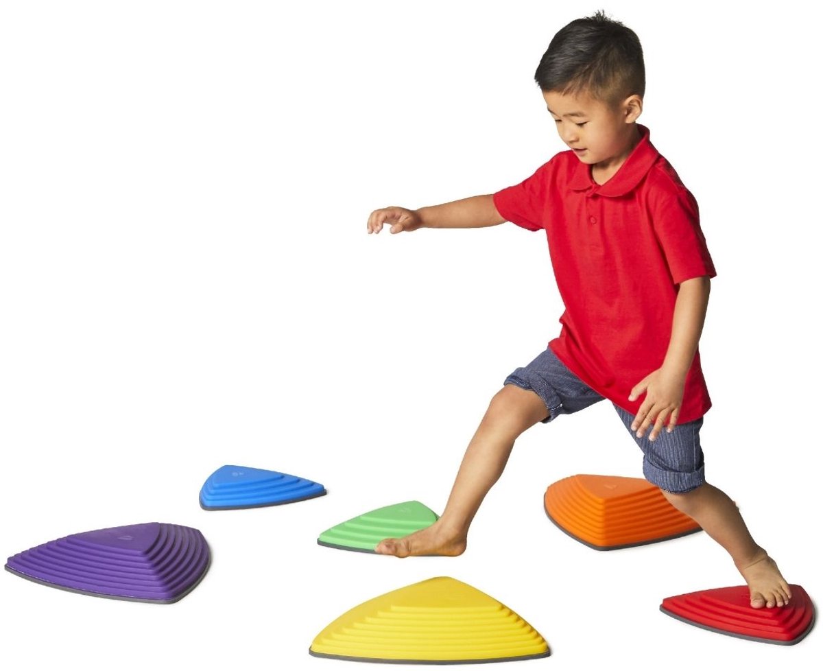 Gonge Rivierstenen set met 6 stuks - Stapstenen - Bevordert evenwicht - Balansspeelgoed voor kinderen vanaf 3 jaar