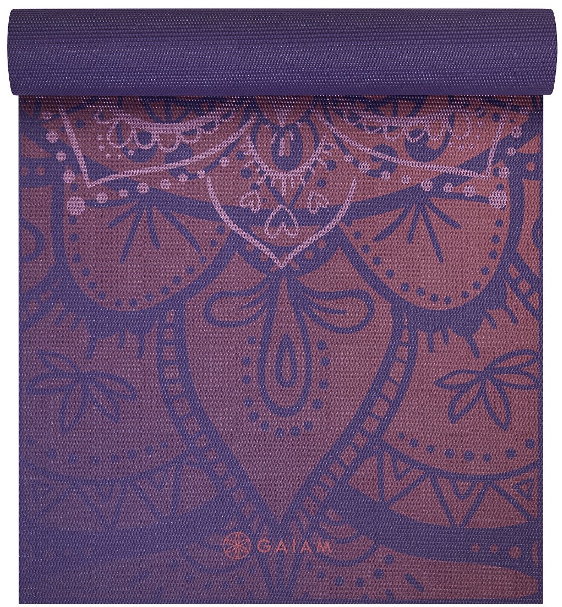 Gaiam Premium Metallic Yoga Mat - 6 mm - Athenian Rose