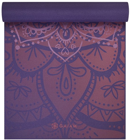 Gaiam Premium Metallic Yoga Mat - 6 mm - Athenian Rose